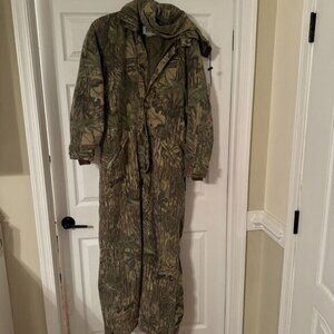 Vintage 10X Gore-Tex Rainwear Men's Hunting Coveralls W/hood Camo USA Realtree M